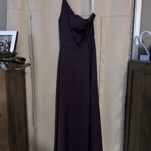 Royal purple bridesmaid dress